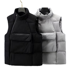 Gilet Imbottito Invernale da Uomo, Nuovo Modello Autunno/Inverno, Giacca Senza Maniche Spessa e Trapuntata <span class=keywords><strong>con</strong></span> Grandi Tasche, Versatile e alla Moda - Product Image 4