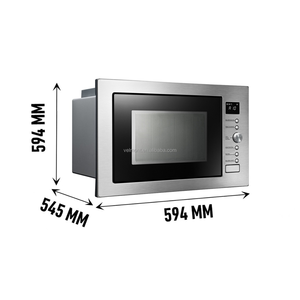 Horno de <span class=keywords><strong>microondas</strong></span> de convección de acero inoxidable 34L integrado Parrilla incorporada digital Electrodoméstico eléctrico - Product Image 3