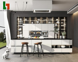 Set di <span class=keywords><strong>Mobili</strong></span> da <span class=keywords><strong>Cucina</strong></span> Moderni Personalizzati con Finitura Lucida, Idea di Design per Interni - Product Image 5