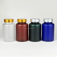 Givré/mat 100ml/150ml/200ml/250ml PET luxe vide en plastique vitamine complément nutritionnel diététique tablette pilule Capsule bouteille