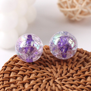 Cuentas de Plástico Acrílicas Transparentes con Acabado <span class=keywords><strong>AB</strong></span>, Diseño de Agujero Recto, Color Vibrante, para Manualidades, Decoración Floral y Joyería - Product Image 5