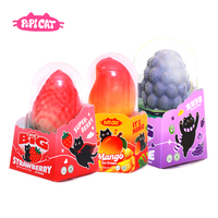 Bubuk Es Krim Halal Bentuk Buah 3D Stroberi Mangga Anggur OEM Kustom Grosir PoPI CAT Merek Terlaris