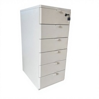 Armoire de rangement moderne en acier à 6 tiroirs grande capacité, verrouillable, autoportante, durable, gain de place, pour atelier, maison, bureau