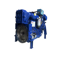 Moteur diesel marin chinois Weichai WD12 WD618 4 temps pour bateau de pêche, yacht, navire, moteur hors-bord avec boîte de vitesses 300/350/370/380/400 ch