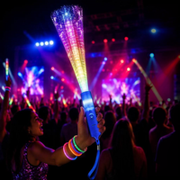 Barra de Fibra Óptica LED Luminosa, Barra Fluorescente, Accesorios para Animar Ambiente en Conciertos, Varitas Mágicas, Juguetes, Decoraciones para Fiestas