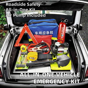 Kit d'urgence automobile portable, ensemble d'outils de sauvetage automobile, extincteur de véhicule, trousse de premiers soins multifonction, triangle de signalisation - Product Image 2