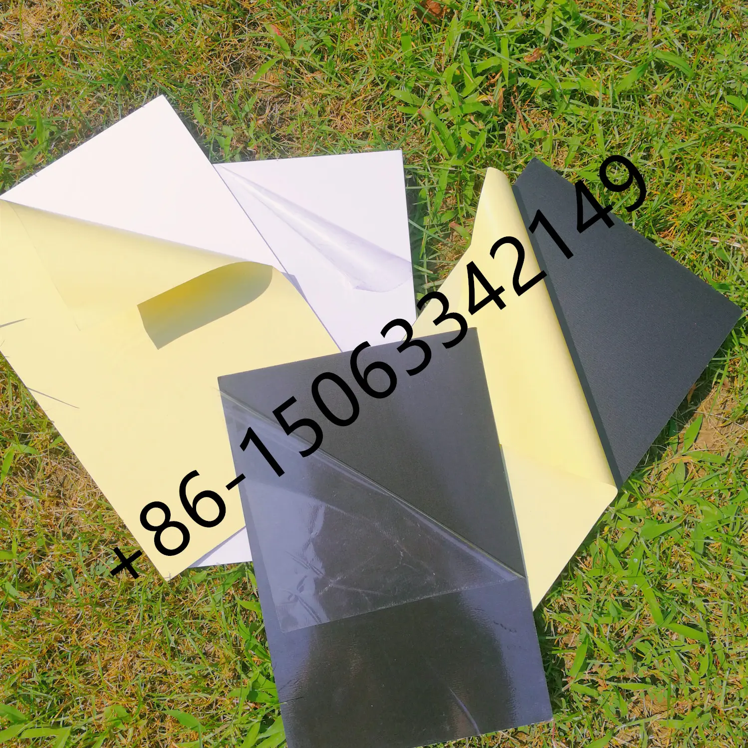 Pesanan Album Bahan PVC Double Sisi Perekat Buku Foto PVC Lembar Dalam Papan