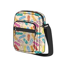 Outdoor streetwear tienermode schoudertas van polyester met verstelbare band en meerdere vakken