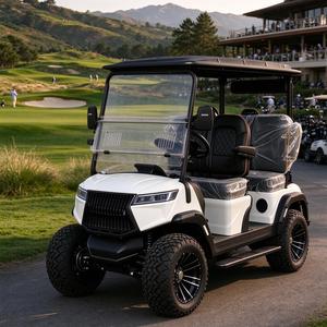 Carrito de Golf Eléctrico de Litio de 4 Plazas con Color Personalizable, Carrito de Golf Todoterreno con Suspensión Independiente, Llantas de 12-14 Pulgadas y Bi - Product Image 1