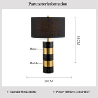 Lampe d'hôtel moderne lampe de luxe lampe de chevet led lampe de table en marbre éclairage bon marché avec bureau lumière d'albâtre naturelle