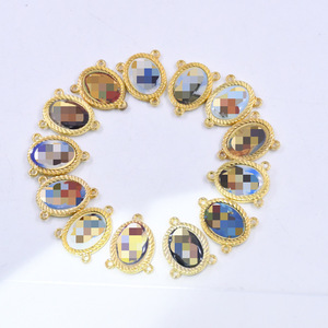 Oval Alloy Pendant Base Gold Plated Zinc Alloy For Necklace Making DIY Jewelry Accessories Mixed Colors Round Shape - Product Image 3