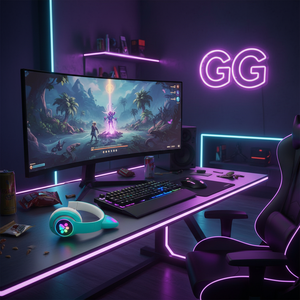 Cuffie Myrva a forma di orecchie di gatto, wireless Bluetooth 5.0, con luci RGB, audio stereo per gaming, ricarica tramite Type-C - Product Image 3