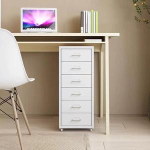 Archivador Metálico Móvil Moderno con 10 Cajones y Cerradura, Gabinete de Almacenamiento Rodante Pequeño para Documentos de Oficina en el Hogar - Product Image 5