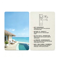 Custom PVC Waterproof Contactless Hotel Room Key Card 13.56MHz RFID Access Control with Full Color Printing and Custom Logo