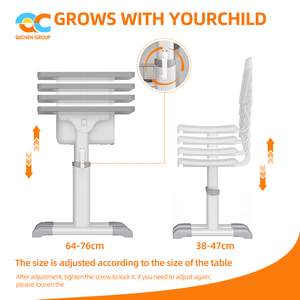 Nhỏ gọn & Trọng lượng nhẹ đồ nội thất trường học Trung Quốc nhà sản xuất Ergonomic thiết kế bảng nghiên cứu với ghế cho đại học nghiên cứu bảng - Product Image 6
