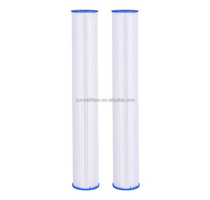 Nước Lọc Cartridge có thể giặt PE cho Polyester 2.5x10 20 <span class=keywords><strong>4</strong></span>.5x10 20 inch xếp li Poly trầm tích 5 10 20 micron - Product Image 1
