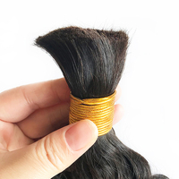 Genius Trame Humide et Ondulée Super Profonde Cheveux Tressés 100% Cheveux Humains Pour Micro Tressage Cheveux