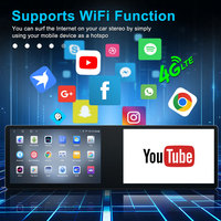 Radio para Auto con Pantalla Táctil Dual de 21.6 Pulgadas, Android 13, Pantalla Dividida, Asistencia de Reversa, GPS Integrado, TV, Soporte para Tablero, Universal para Autos