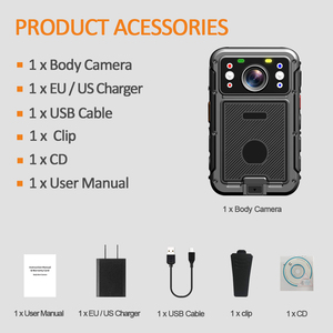 Caméra corporelle intelligente CammPro C8 nouvelle génération, étanche IP68, double objectif, batterie remplaçable, écran tactile, WiFi, GPS, réseau intelligent - Product Image 3