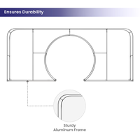 Arche de toile tendue légère, support de bannière imprimé sur mesure pour une assemblage rapide et simple sans outils