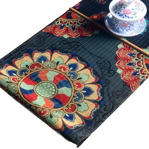 Printed Bamboo Tea Mats Thin Eco-Friendly Home Use Jiangnan Style Table <b>Runners</b> Zen Inspired - Product Image 5