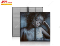 Boîte de profilés en aluminium Affichage à led transparent P3.9-7.8 vidéo écran mural pour vitrail publicitaire