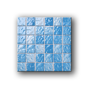 Mosaico Cuadrado de Porcelana Esmaltada Azul Cielo Clásico, Diseño Moderno <span class=keywords><strong>INTERLAN</strong></span> Y48601 para Paredes y Pisos de Baños de Hotel - Product Image 4