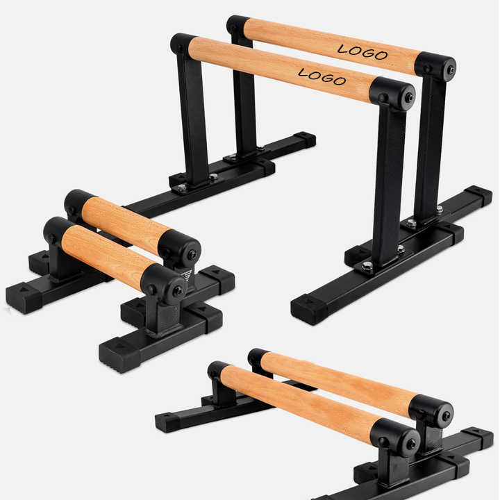 Holz paral letten Push-up-Stangen Holz-Calisthenics-Ausrüstung für zu Hause Push