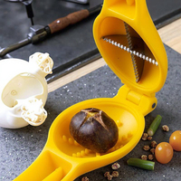 Casse-noix en acier inoxydable, ouvre-noix, éplucheur de noix, casse-noix, éplucheur de noix, 2 en 1, gadgets de cuisine