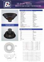 Haut-parleur puissant en néodyme de 18 pouces, bobine vocale de 4 pouces, double araignée, woofer de 8 ohms pour les systèmes de sonorisation en ligne pour scène et extérieur