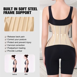 Ceinture Amincissante Posture Ajustée <span class=keywords><strong>Gaine</strong></span> de Sudation Serre-Taille Anti-Douleur <span class=keywords><strong>Ventre</strong></span> <span class=keywords><strong>Plat</strong></span> pour Femmes - Product Image 4