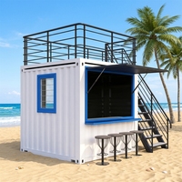 Contenedor de 10 pies para Tienda Móvil, Cafetería, Bar, Restaurante de Comida Rápida, Tienda de Conveniencia, Kiosco, Fácil Instalación