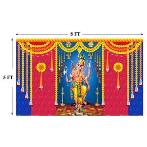 Bandera Impresa Digital Personalizada de 5x8 Pies, Multicolor, para Decoración de Escenarios de Bodas, Festivales Culturales y Fondos de Eventos - Product Image 2