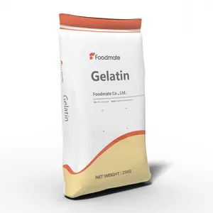 25 kg Beutel Günstige Gelatine-Verdickung mittel in Lebensmittel qualität Gelatine pulver für Gummibärchen