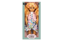 18 pulgadas sensación de piel moda americana belleza niña muñeca juguetes suave vinilo simulación bebé vestido tela para niños