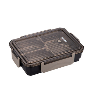 Qijia <b>Lunch</b> <b>Box</b> Rectangle Plastic Lid Sealed Adult Office Use - Product Image 5