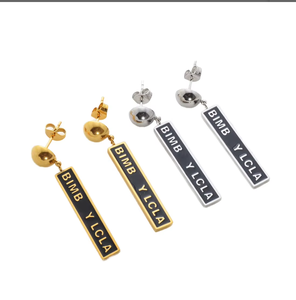 Orecchini a Cerchio in Acciaio Inossidabile di Alta Qualità per Donne, Accessori Alla Moda Placcati Argento per Appassionate di <span class=keywords><strong>Gioielli</strong></span> Eleganti - Product Image 1