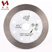 Disque de coupe rapide et précis de 115 mm (4,5 pouces) - Disques diamantés continus - Lame de scie pour granit, béton, béton armé