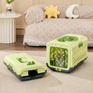 Sac de transport pliable pour animaux de compagnie, version avec fenêtre, capacité 7 kg, couleur unie, pour chat et chien, portable, pour voiture et extérieur, vente en gros - Product Image 4