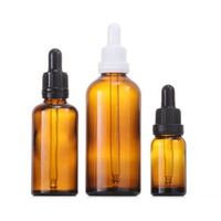 Vente en gros de flacons compte-gouttes en verre ambré vides de 10 ml à 100 ml pour huiles essentielles et gouttes pour les yeux, avec compte-gouttes blanc ou noir à l'épreuve des enfants