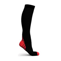 Chaussettes de sport respirantes pour hommes, chaussettes de Compression longues genoux, de course, taille haute, prix d'usine