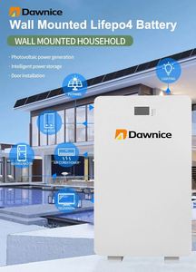 Batería Solar Dawnice de 48V para Almacenamiento de Energía, 51.2V 100ah 200ah 5Kw 10Kw 16Kw, Batería de Iones de Litio Lifepo4 de Montaje en Pared - Product Image 2