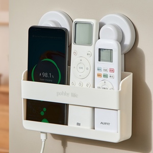 Remote <b>Control</b> Box Non-slip <b>Holder</b> Strong Load Bearing Data Cable Receiving Hole Phone Stand Storage Box for Row Remote <b>Control</b> - Product Image 1