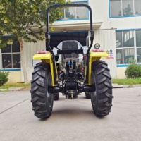 Tractor de Huerto de Perfil Bajo y Distancia Entre Ejes Reducida, Cultivador 4x4 de 25-60 HP para Hileras de Frutas en Invernaderos