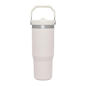 Nuevo Vaso Térmico de Acero Inoxidable 304 con Pajita, Gran Capacidad, Botella de Agua Portátil para Viajes - Product Image 2