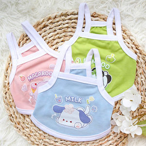 Chaleco para mascotas, para gatos y perros, transpirable, con estampado de animales, rosa, verde, azul, amarillo, talla pequeña, mediana y grande, ropa para mascotas - Product Image 1