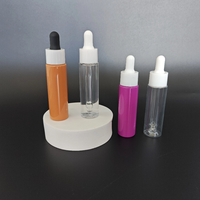 Flacon compte-gouttes en plastique transparent de 30ml 1oz Bouteille d'emballage de sérum cosmétique Flacons compte-gouttes en plastique pour huile essentielle