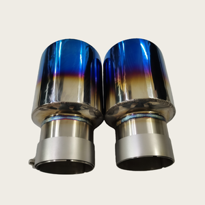 Universele uitlaatsierstuk 2.5" 3" 3.5" 4" 4.5" Gebrande Blauwe 304 RVS uitlaatpijp Auto-onderdelen - Product Image 6