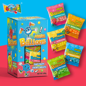Factory Direct Flexible OEM 4g Bulk Mixed Fruit Flavors Chew Candy Halal BRC 18Months Shelf Life Millions Style Tiny Chewy Candy - Product Image 3
