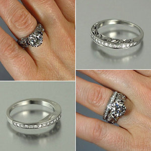 Anello Vintage Barocco con Motivo Traforato per Donne, Tono Argento Anticato, Accessorio per Uso Quotidiano e Feste - Product Image 2